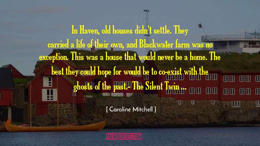 Caroline Mitchell Quotes: In Haven, old houses didn't