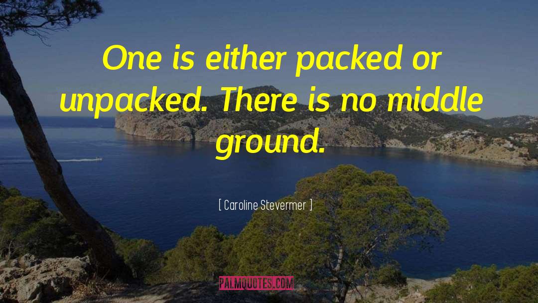 Caroline Stevermer Quotes: One is either packed or