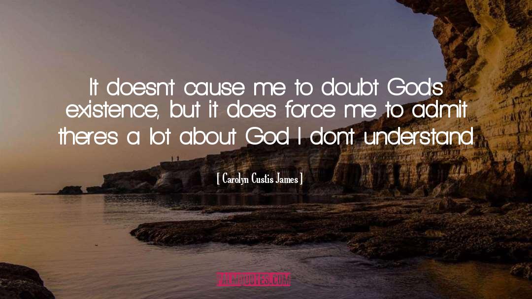 Carolyn Custis James Quotes: It doesn't cause me to