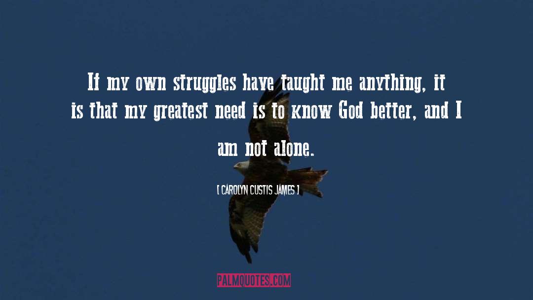 Carolyn Custis James Quotes: If my own struggles have