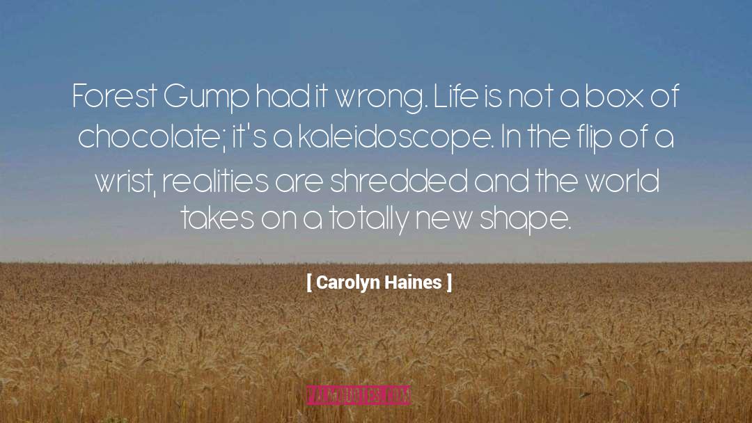 Carolyn Haines Quotes: Forest Gump had it wrong.