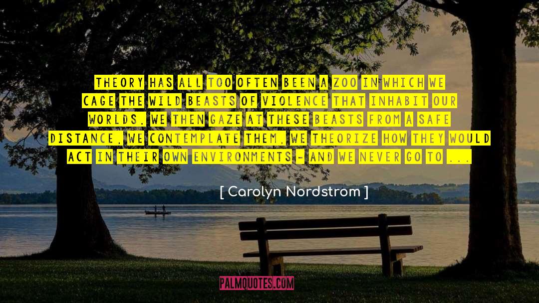 Carolyn Nordstrom Quotes: Theory has all too often