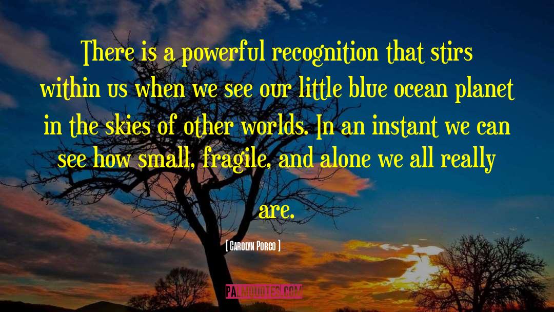 Carolyn Porco Quotes: There is a powerful recognition