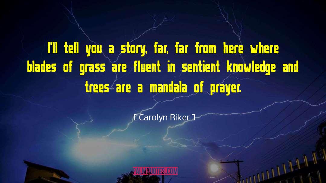 Carolyn Riker Quotes: I'll tell you a story,