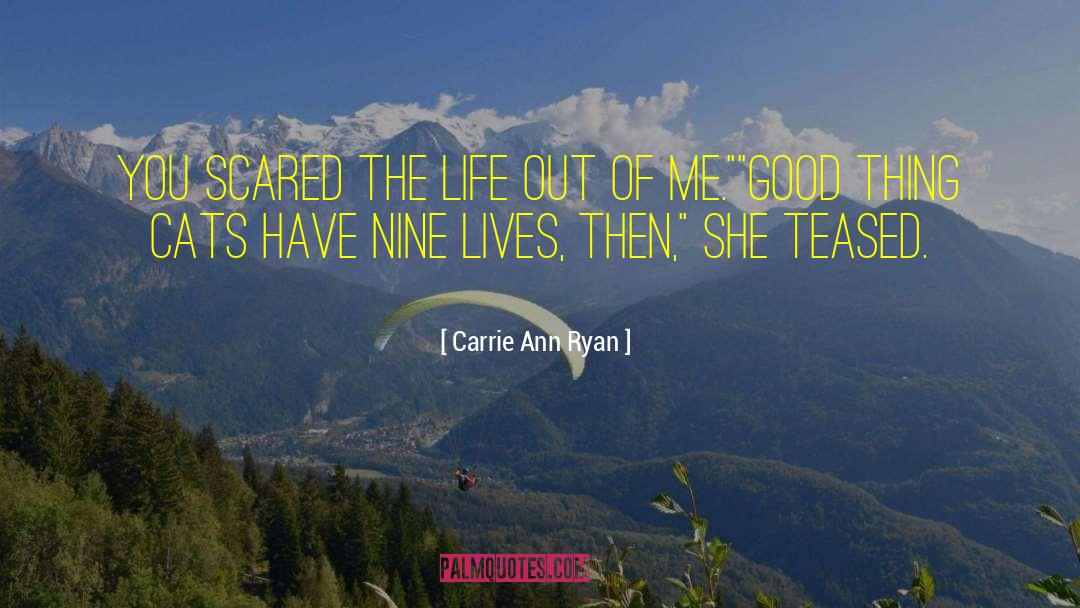 Carrie Ann Ryan Quotes: You scared the life out