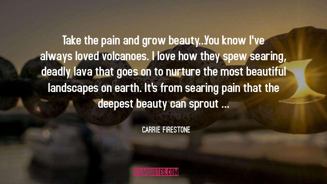 Carrie Firestone Quotes: Take the pain and grow