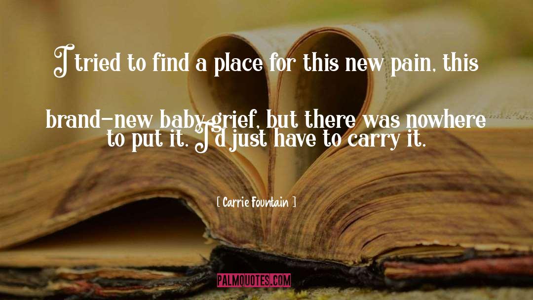 Carrie Fountain Quotes: I tried to find a