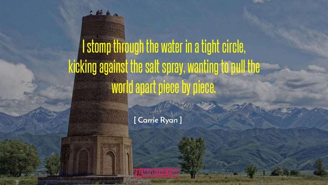 Carrie Ryan Quotes: I stomp through the water