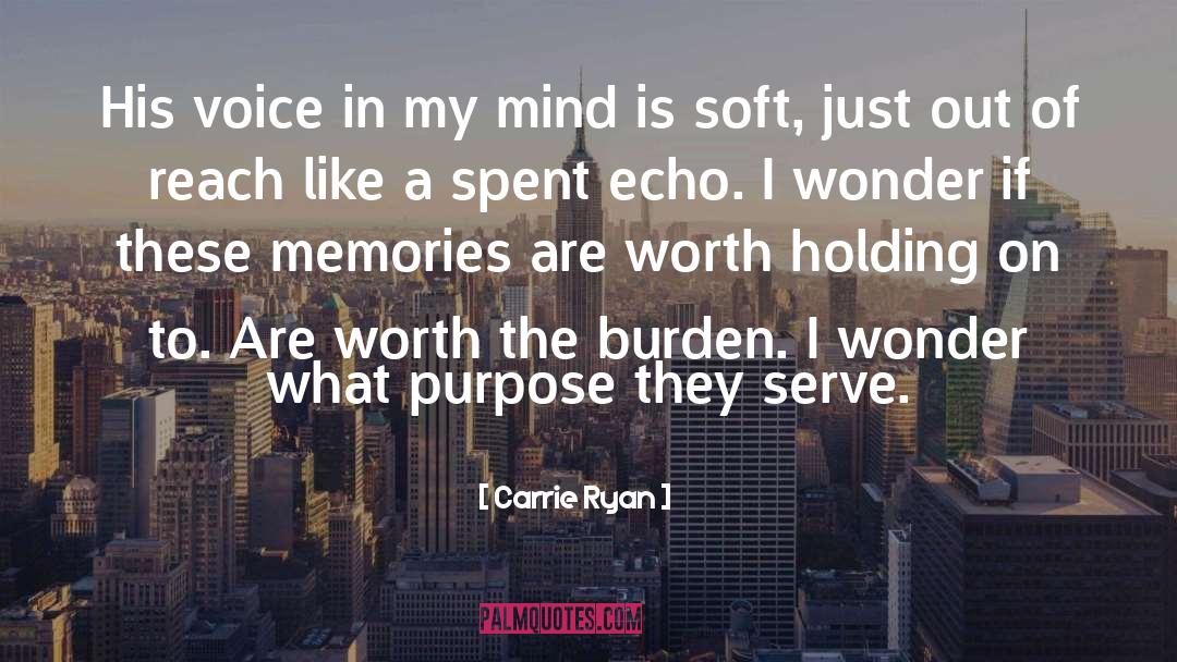 Carrie Ryan Quotes: His voice in my mind