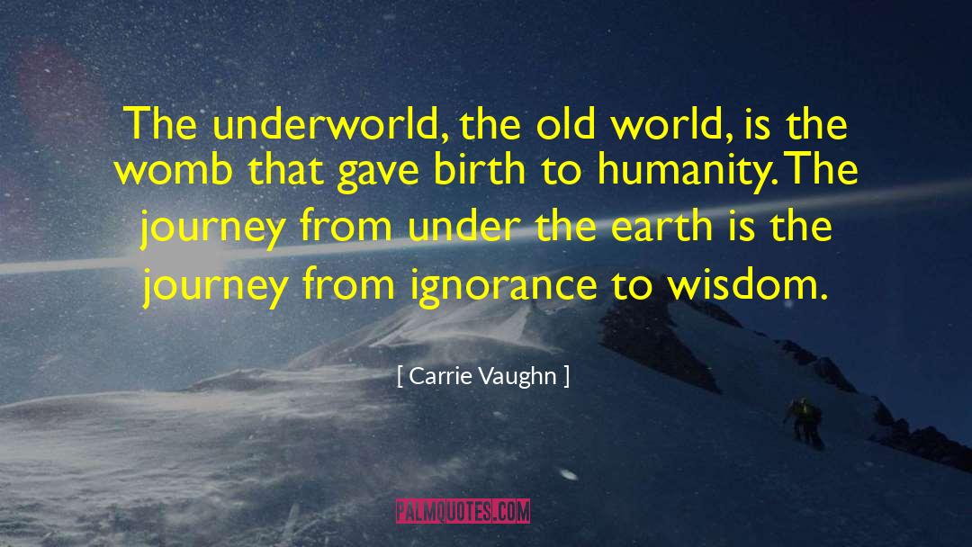 Carrie Vaughn Quotes: The underworld, the old world,