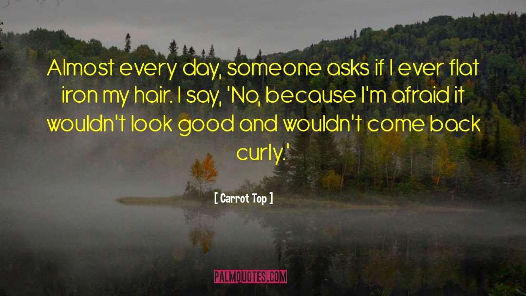 Carrot Top Quotes: Almost every day, someone asks