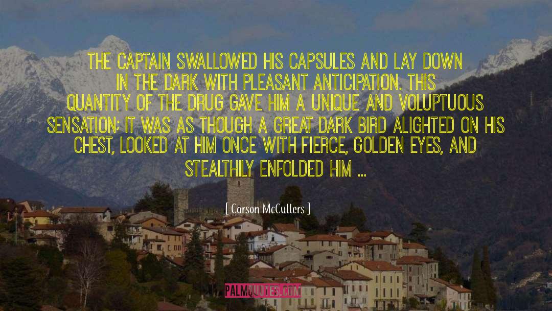 Carson McCullers Quotes: The Captain swallowed his capsules