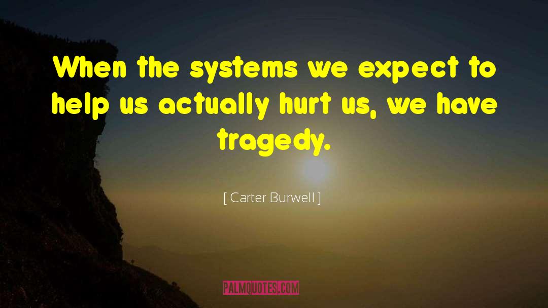 Carter Burwell Quotes: When the systems we expect