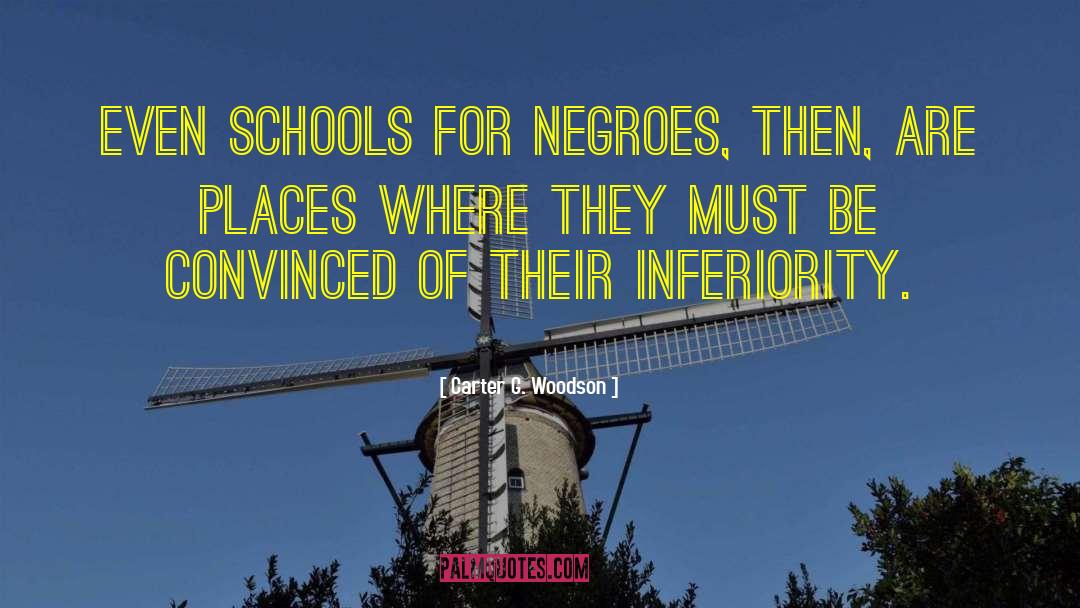 Carter G. Woodson Quotes: Even schools for Negroes, then,