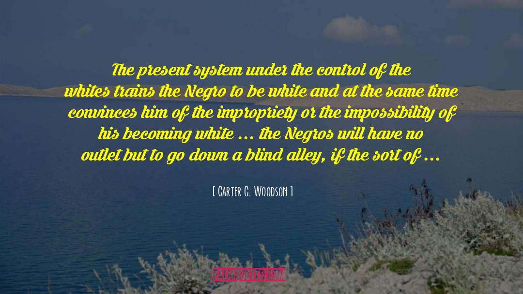Carter G. Woodson Quotes: The present system under the