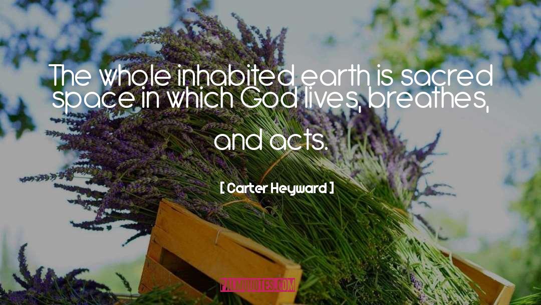 Carter Heyward Quotes: The whole inhabited earth is