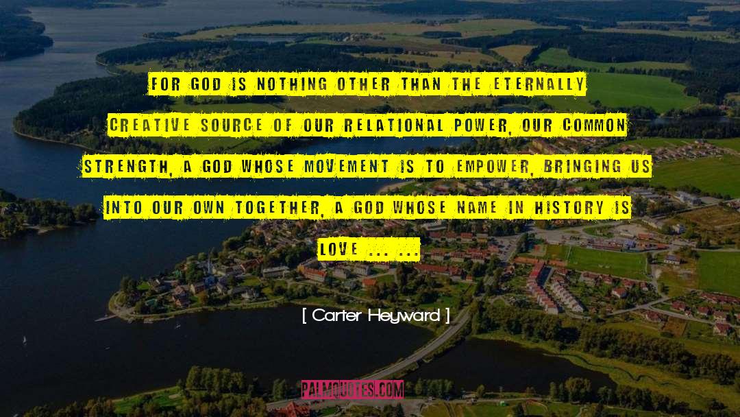 Carter Heyward Quotes: For god is nothing other