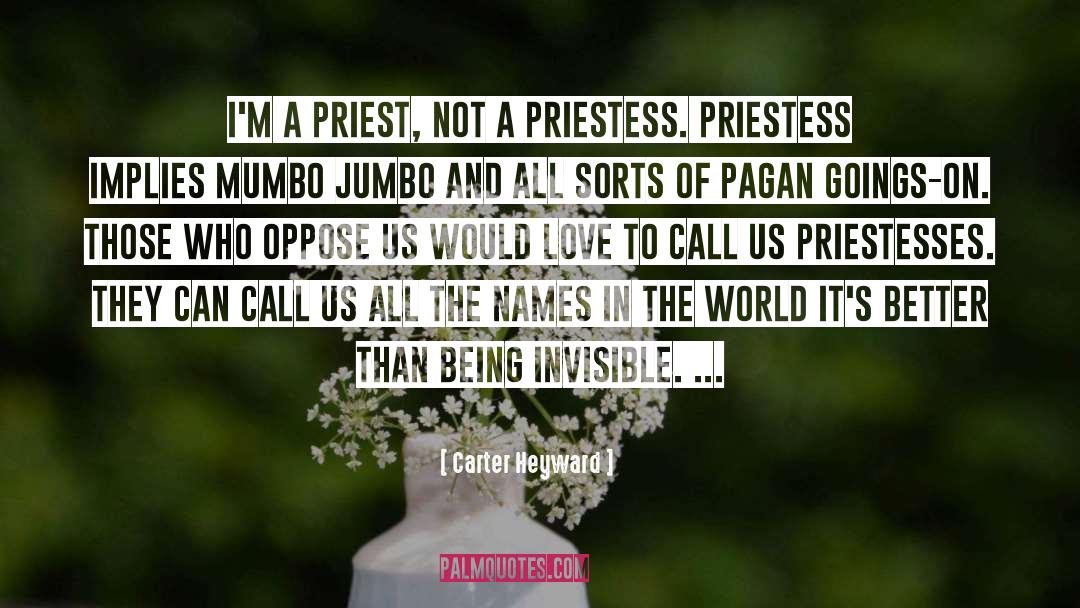 Carter Heyward Quotes: I'm a priest, not a