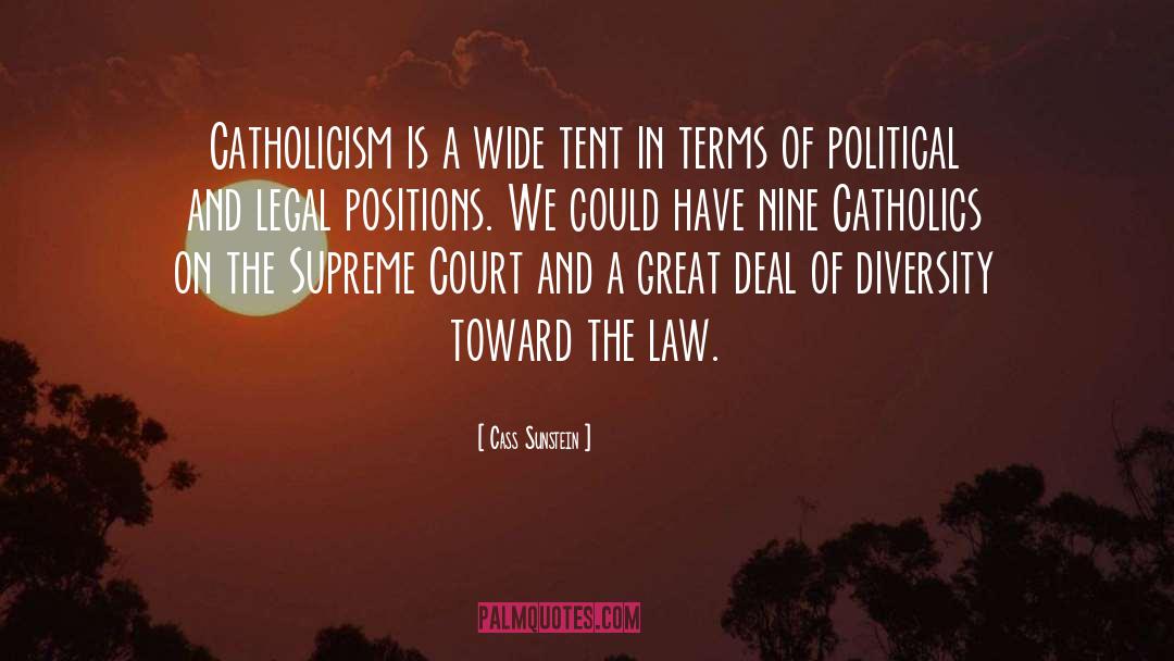 Cass Sunstein Quotes: Catholicism is a wide tent