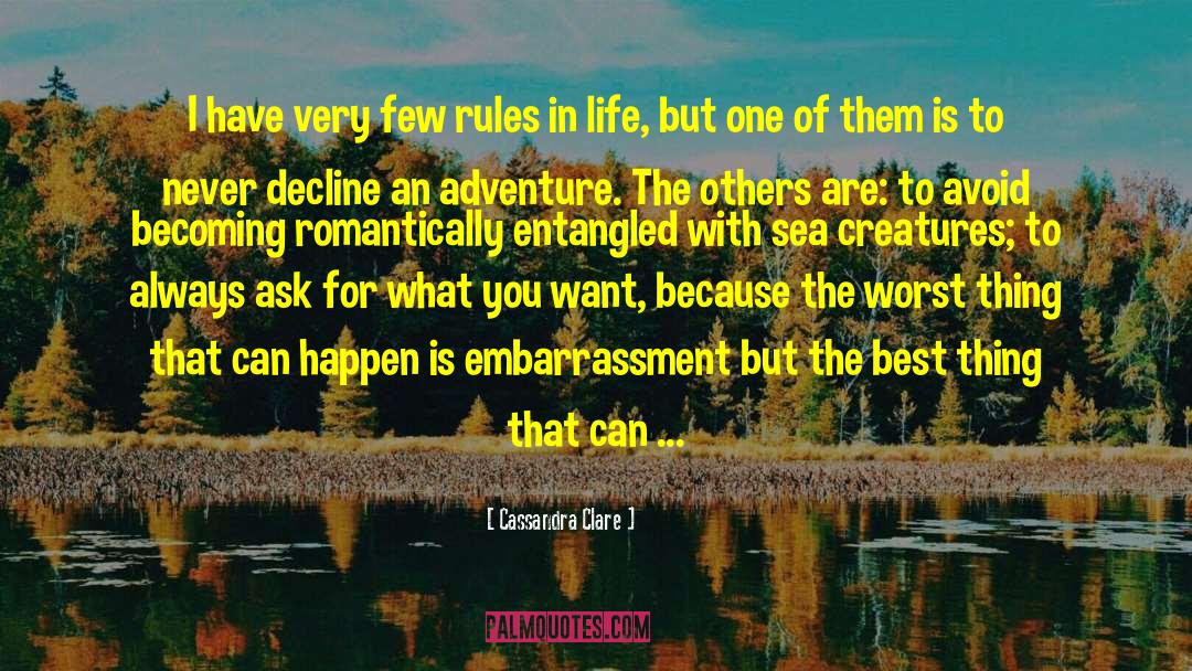 Cassandra Clare Quotes: I have very few rules