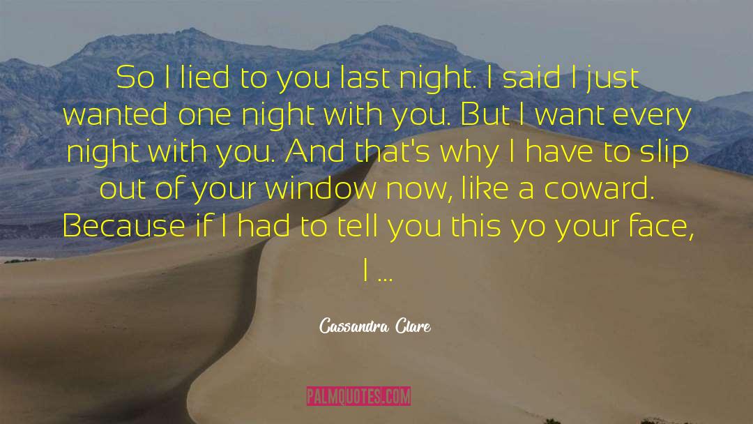 Cassandra Clare Quotes: So I lied to you