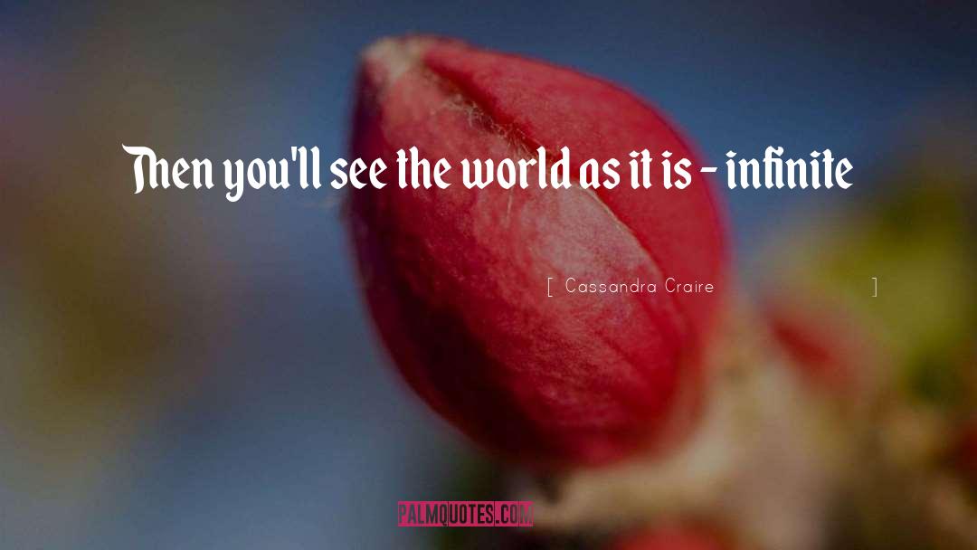 Cassandra Craire Quotes: Then you'll see the world