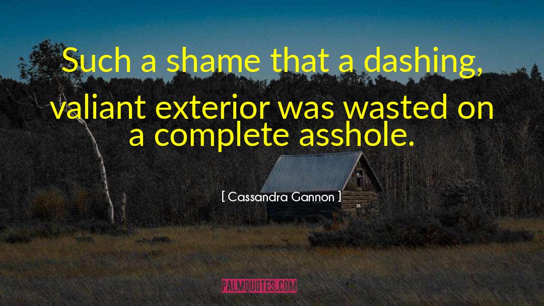 Cassandra Gannon Quotes: Such a shame that a