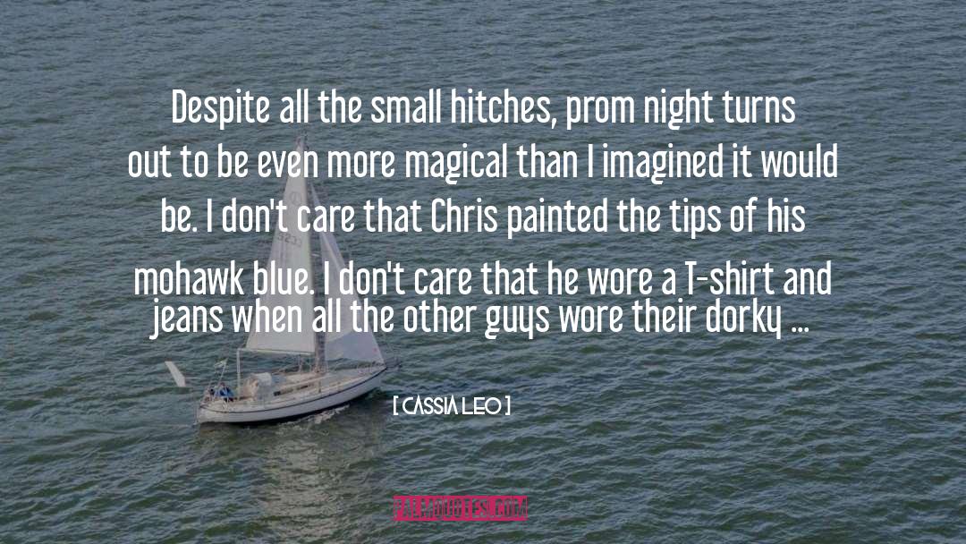 Cassia Leo Quotes: Despite all the small hitches,