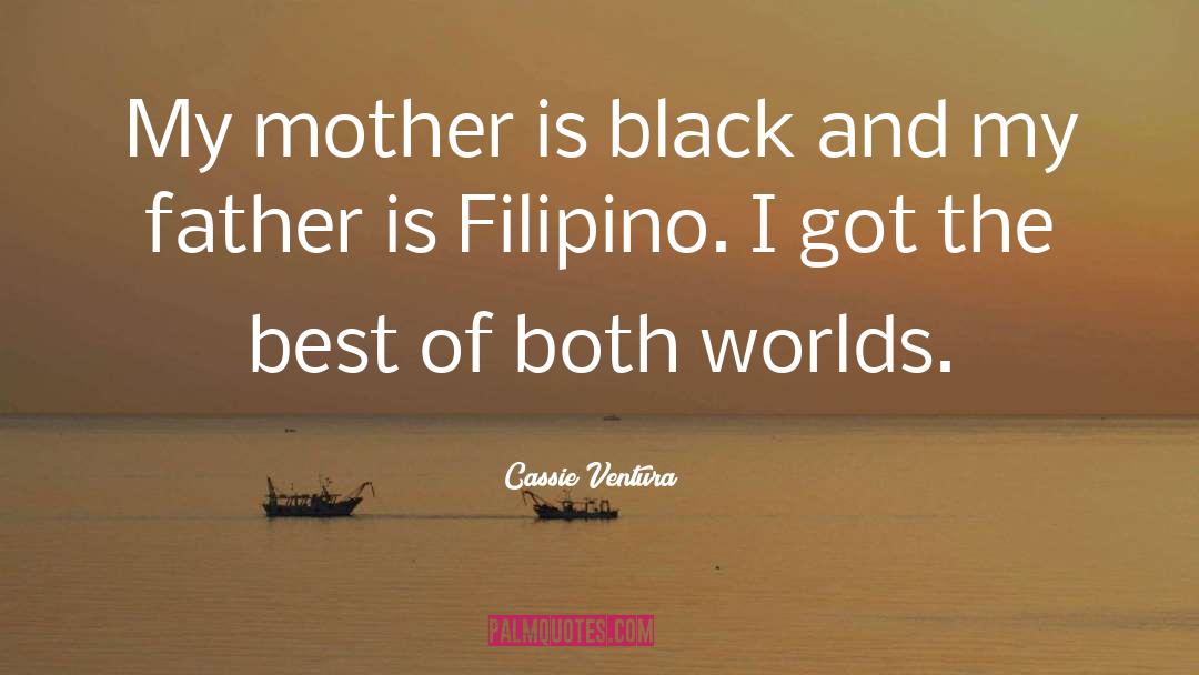 Cassie Ventura Quotes: My mother is black and
