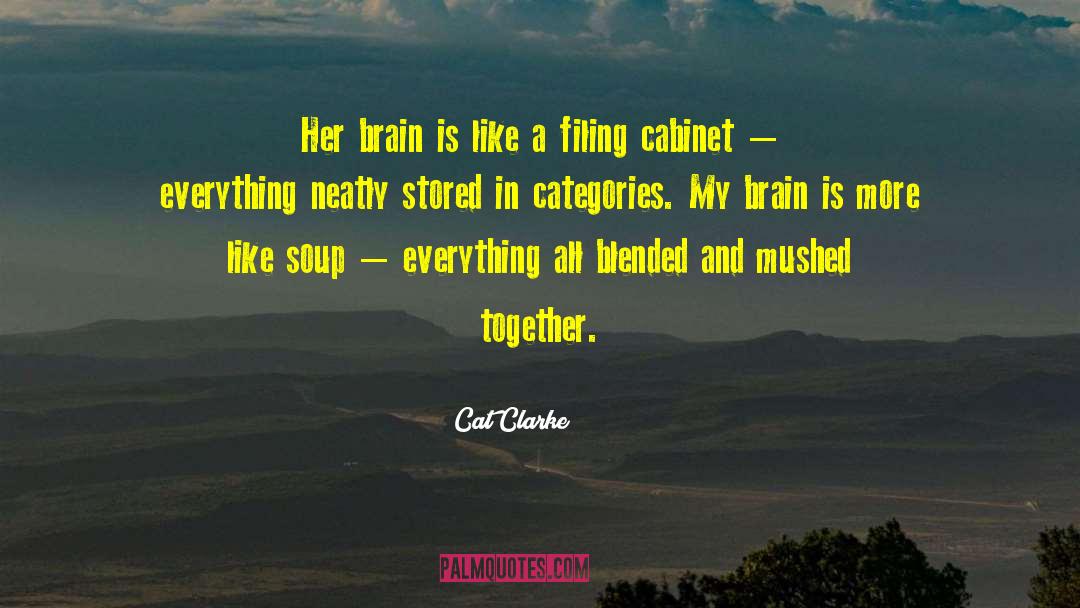 Cat Clarke Quotes: Her brain is like a