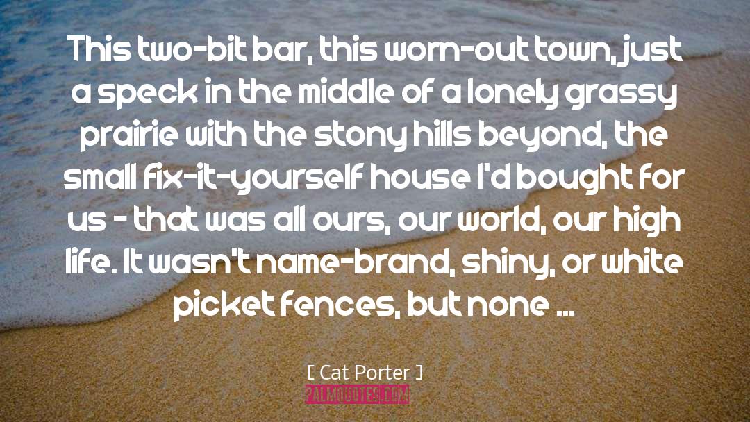 Cat Porter Quotes: This two-bit bar, this worn-out