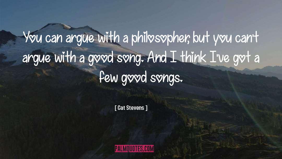 Cat Stevens Quotes: You can argue with a