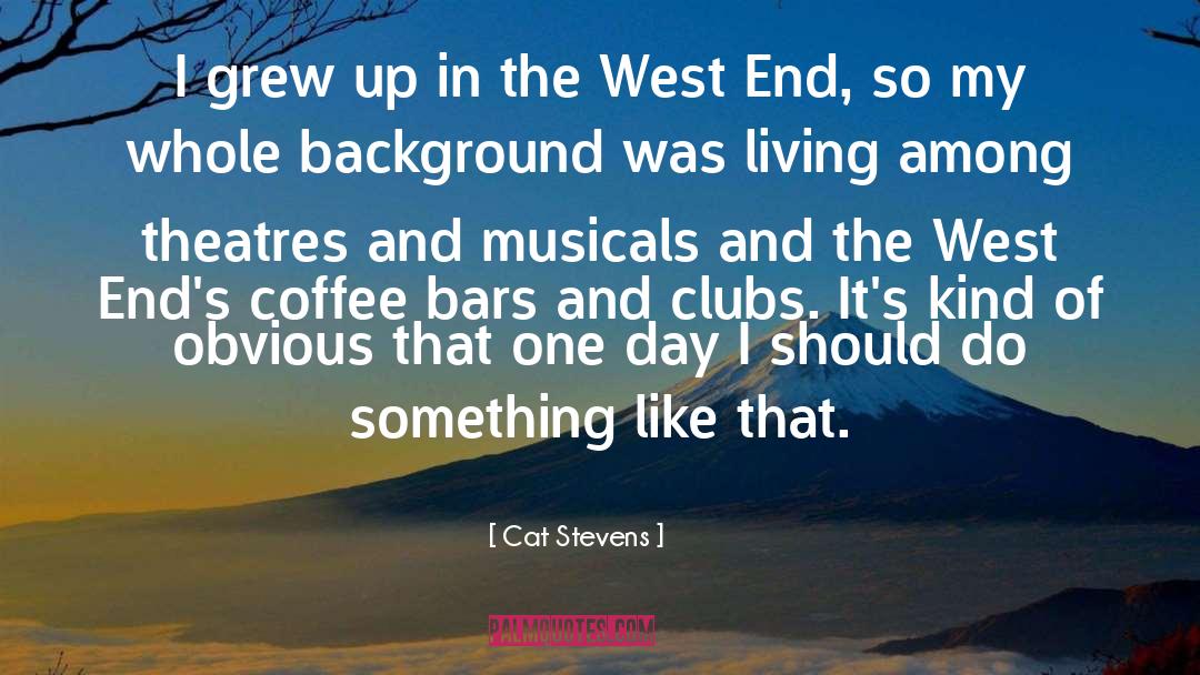 Cat Stevens Quotes: I grew up in the