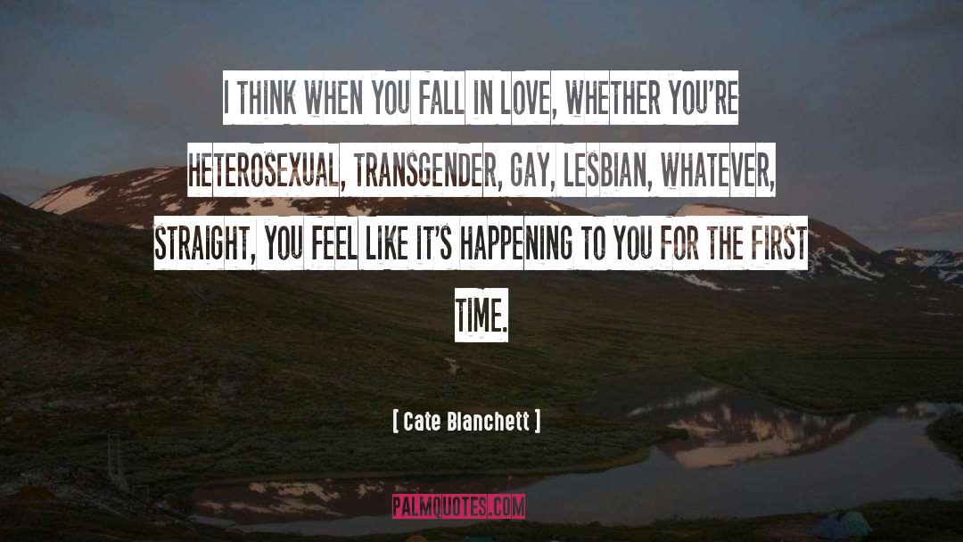 Cate Blanchett Quotes: I think when you fall