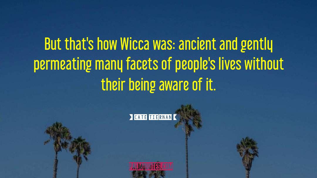 Cate Tiernan Quotes: But that's how Wicca was: