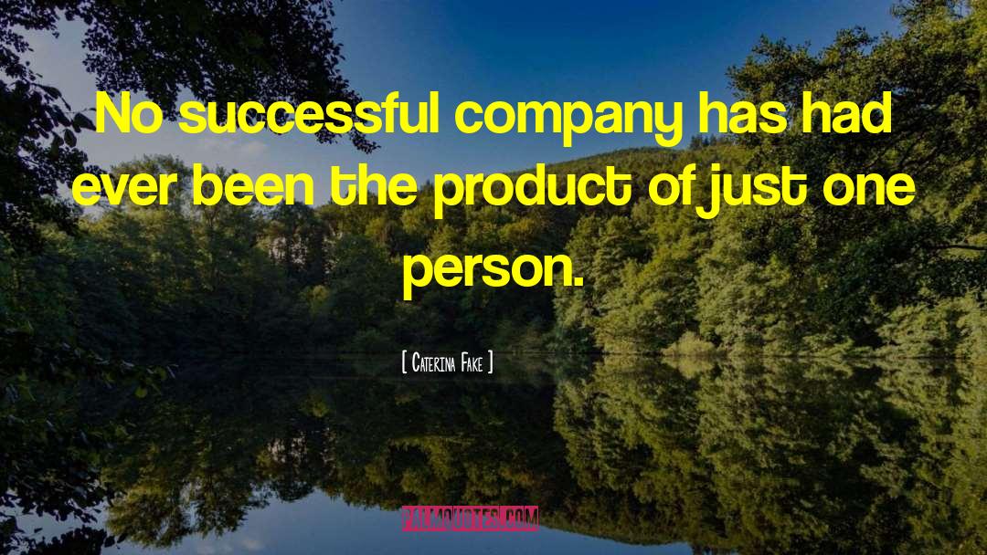 Caterina Fake Quotes: No successful company has had