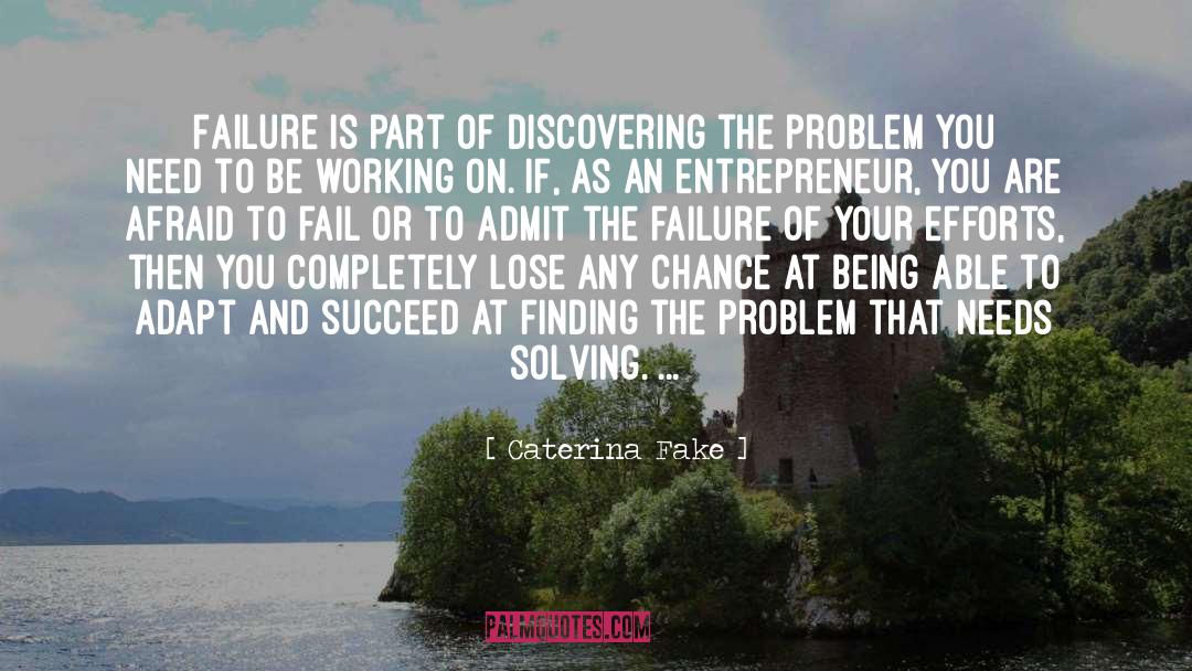 Caterina Fake Quotes: Failure is part of discovering