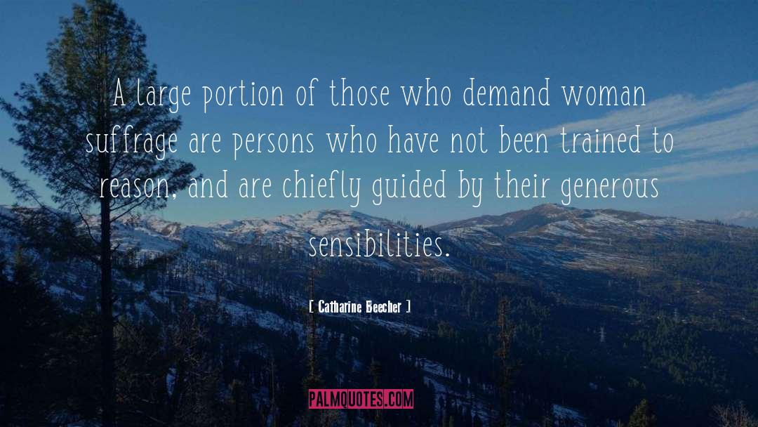 Catharine Beecher Quotes: A large portion of those