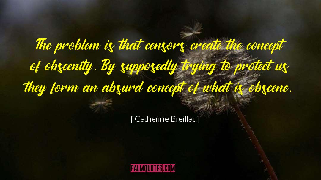 Catherine Breillat Quotes: The problem is that censors