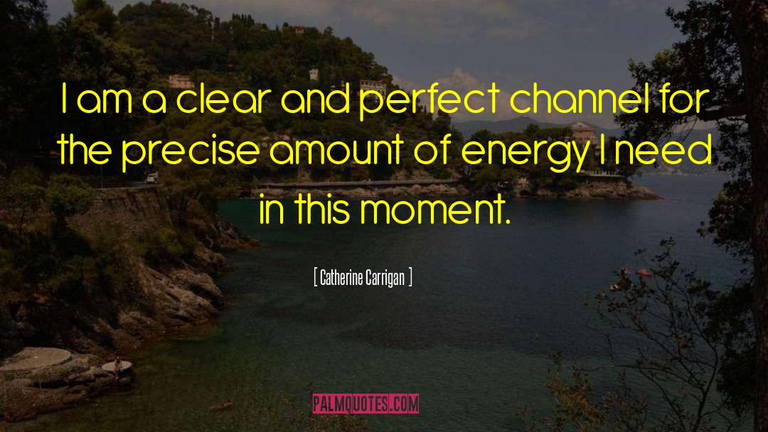 Catherine Carrigan Quotes: I am a clear and