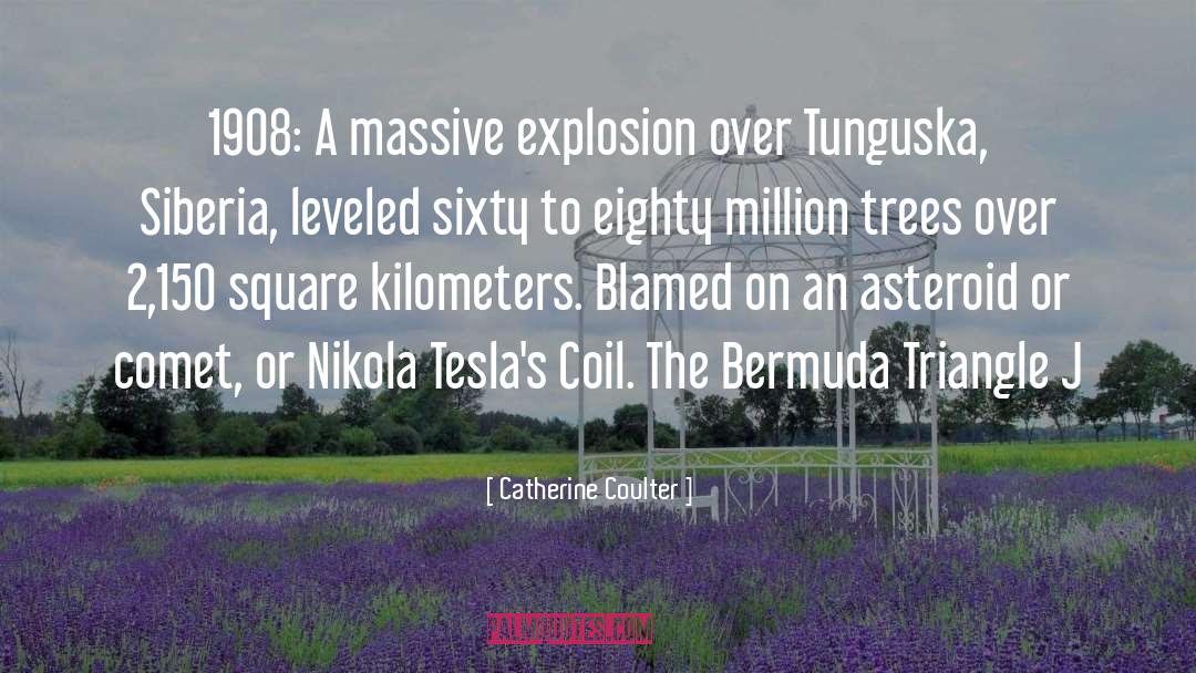 Catherine Coulter Quotes: 1908: A massive explosion over