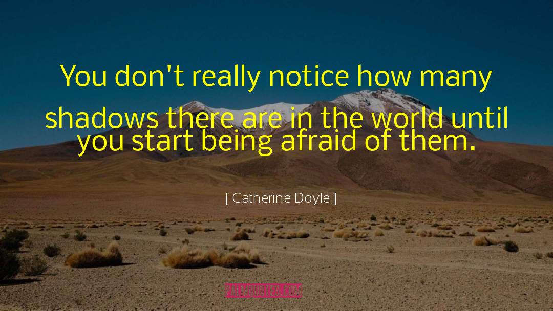 Catherine Doyle Quotes: You don't really notice how