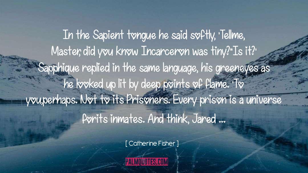 Catherine Fisher Quotes: In the Sapient tongue he