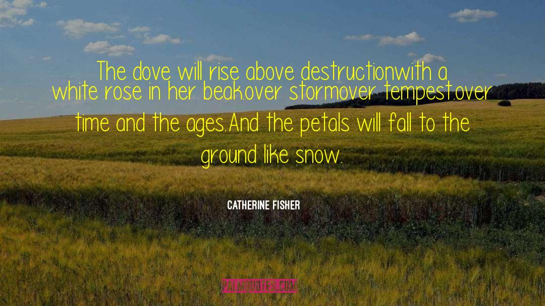 Catherine Fisher Quotes: The dove will rise above