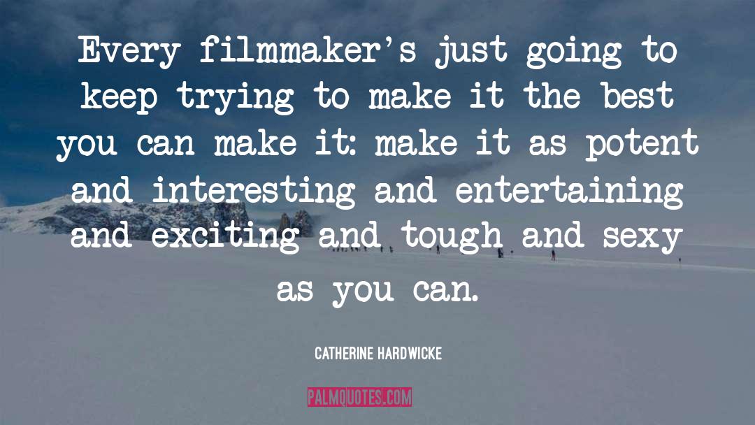 Catherine Hardwicke Quotes: Every filmmaker's just going to