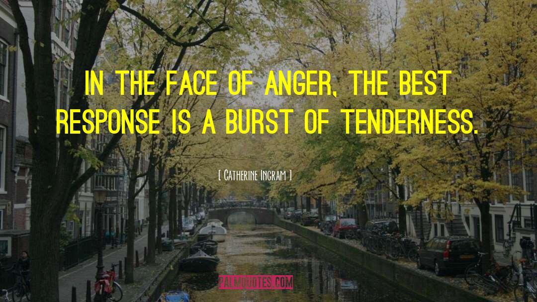 Catherine Ingram Quotes: In the face of anger,