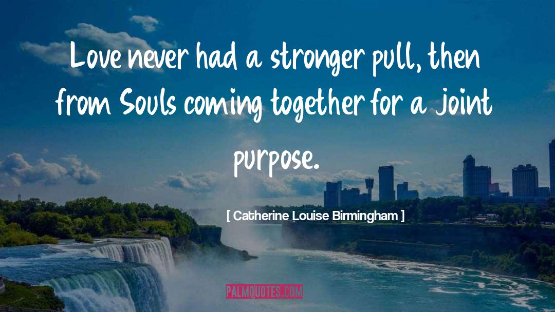 Catherine Louise Birmingham Quotes: Love never had a stronger