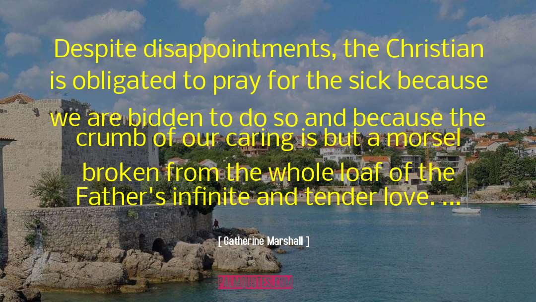 Catherine Marshall Quotes: Despite disappointments, the Christian is