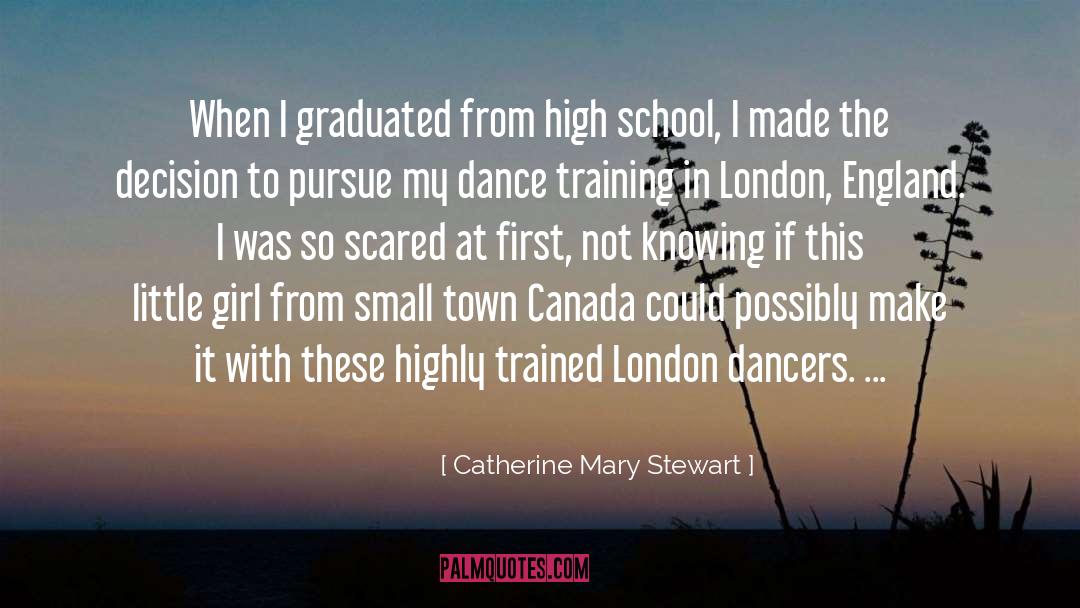 Catherine Mary Stewart Quotes: When I graduated from high