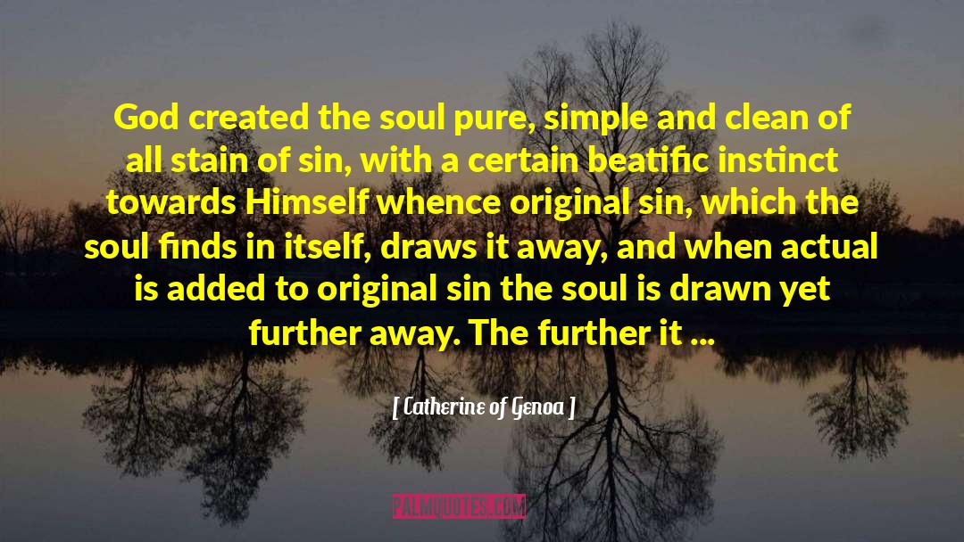 Catherine Of Genoa Quotes: God created <br />the soul